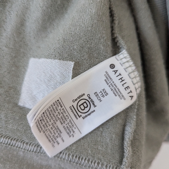 Athleta Open Front Cardigan Sage Green - Picture 3 of 7